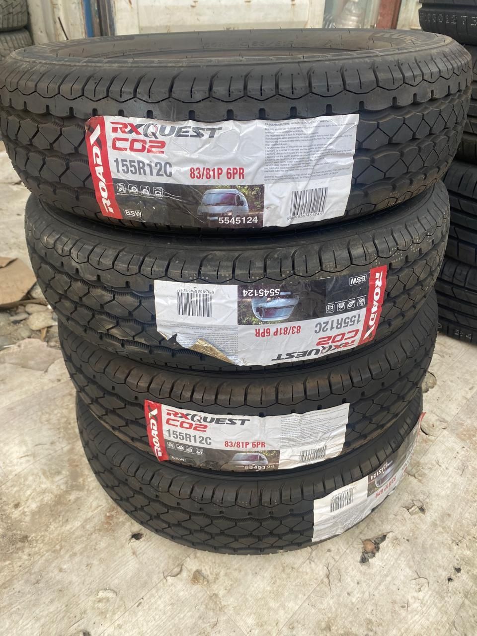 Новые шины 155R12C RoadX, работаем круглосуточно