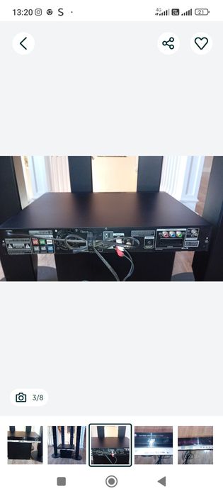 Vând sistem cu 4 boxe și tun de bass