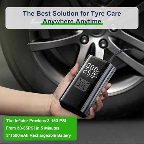 Нова Авто помпа 4500mAh – дигитална, авто стоп, топки, мотори, колела