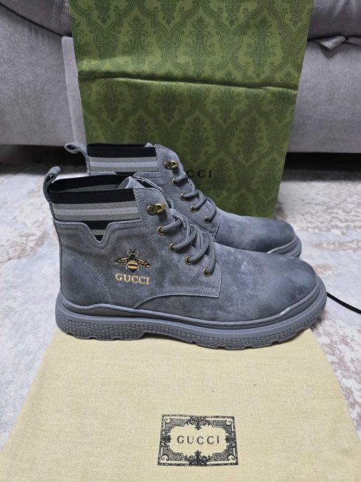 Ghete Gucci Gri ~ Marimea 43 ~ Nou