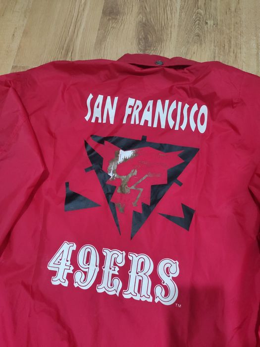 Geaca vintage NFL Campri Teamline San Francisco 49ers mărimea XL/XXL