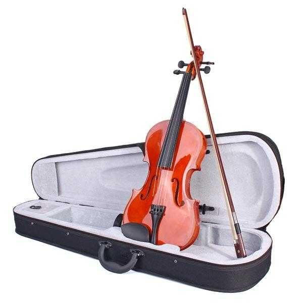 Vioara clasica din lemn 1/2, 3/4, 4/4 48cm, toc inclus in pret