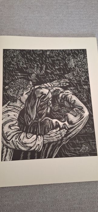 Mapă de artă ce conține 20 de gravuri în lemn realizate de Gy. Szabó