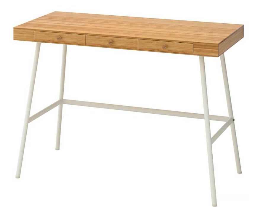 Стилно бамбуково бюро IKEA LILLÅSEN – като ново