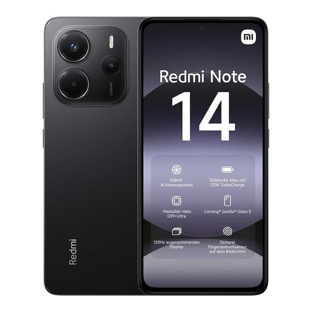 НОВ! Xiaomi Redmi Note 14 256GB 8RAM Blue / Purple / Black / Green