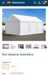 Cort industrial profesional 3x4 m