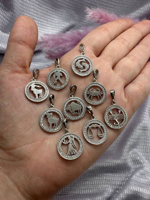 Серебряный кулон знак зодиака Серебро 925. Есть доставка.