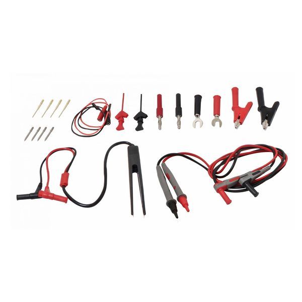 Комплект кабели и аксесоари за мултиметри 21 части satra