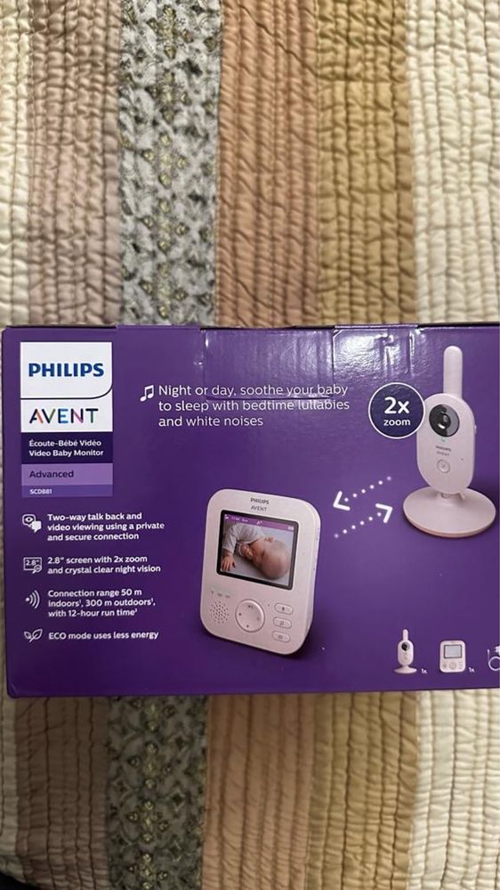 Video Baby monitor Philips Avent scd881 nou