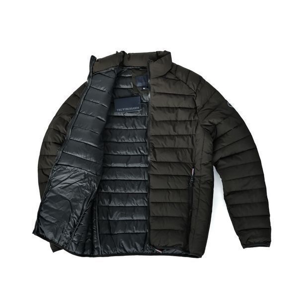 ПРОМО TRUSSARDI -М/L/XL-Оригинално мъжко черно пухено яке