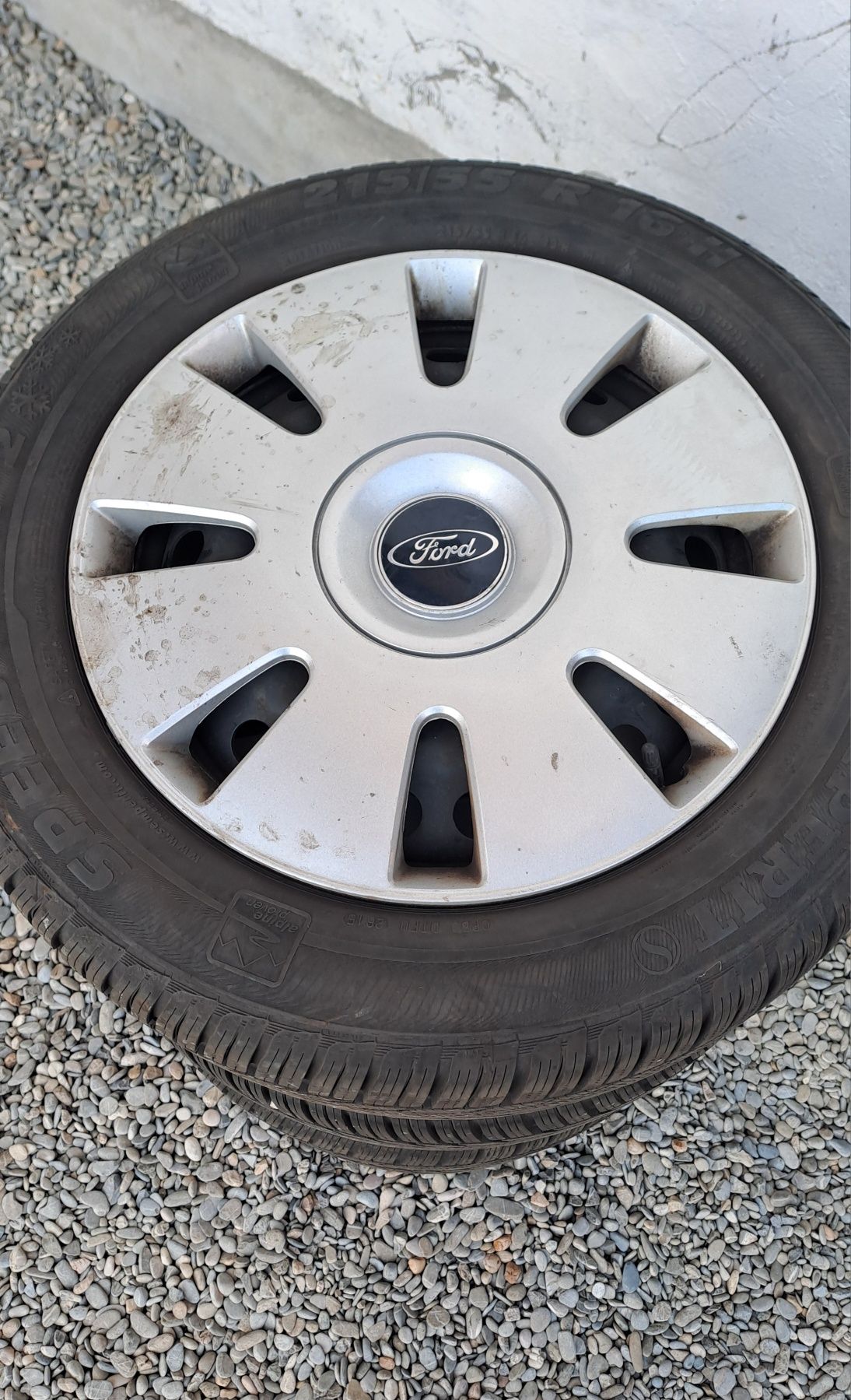 Anvelope iarna 215 55 r16 + jante originale Ford