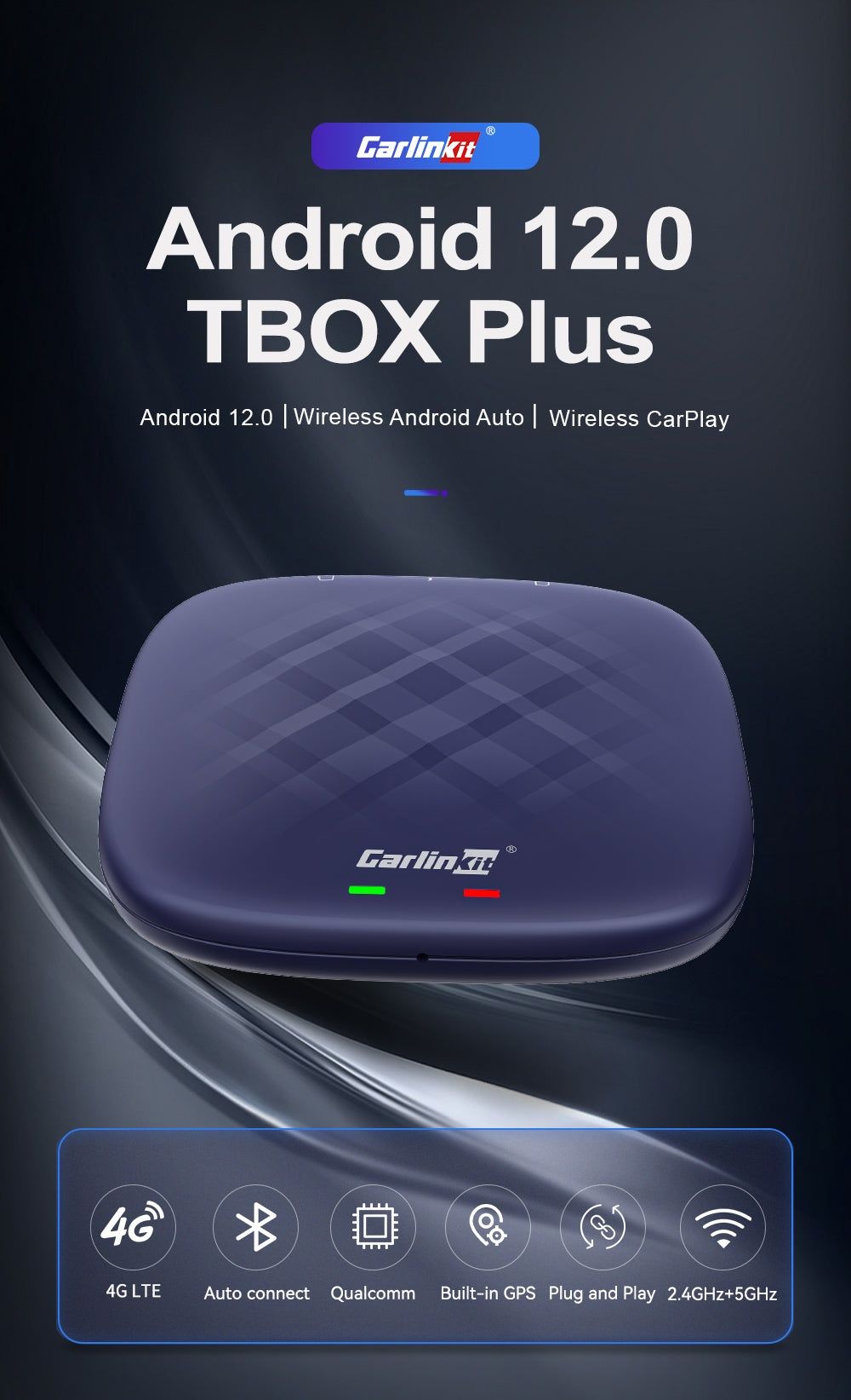 Карплей Carplay box Android 12 TBox Plus