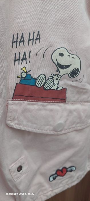 Куртка лёгкая джинса розовый цвет