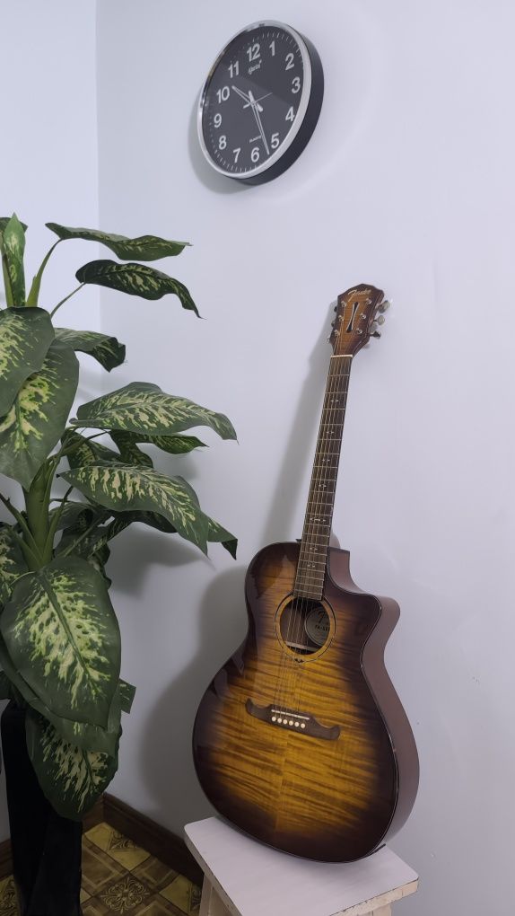 Fender FA-345ce Auditorium 3-Tone Tea Burst