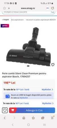 Perie parchet BOSCH SilentClean Premium