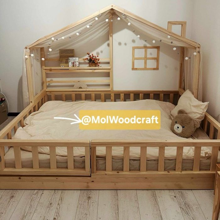 Patut copil, pat casuta, pat bebe, mobila copii, pat bebelus