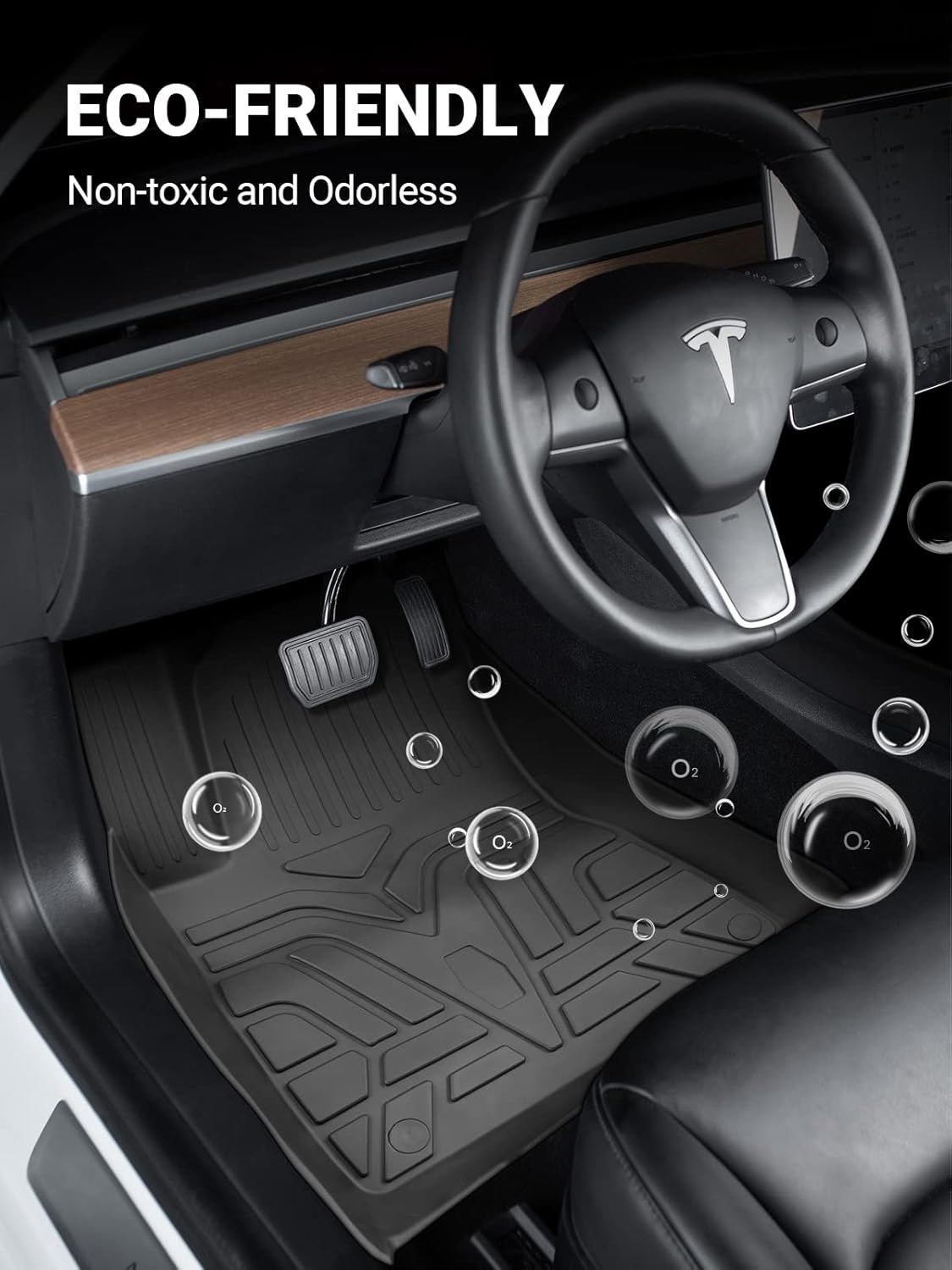 6 части 3D всезонни стелки и корита за багажници за Tesla Model 3