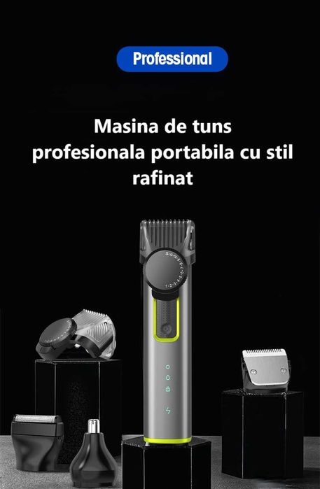 Aparat de tuns multifuncțional, cu accesorii si geanta de depozitare