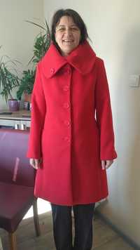 Дамско червено палто Андрюс Andrew's ladies