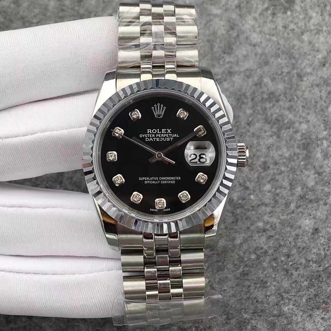 Часовници 36/41mm сребристо-черен циферблат