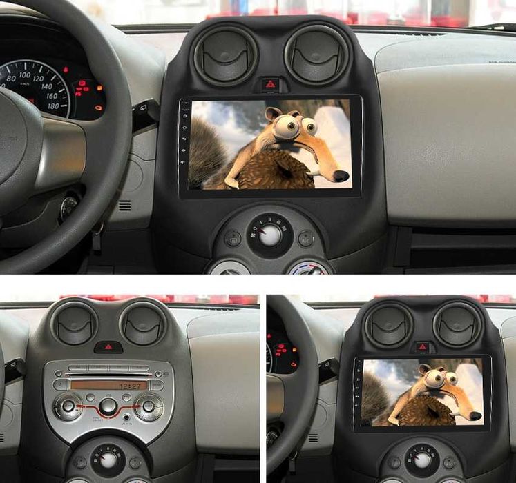 Мултимедия Двоен дин за Nissan Micra Навигация плеър екран Android