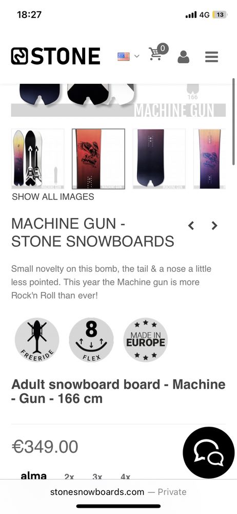 Placa Snowboard Stone