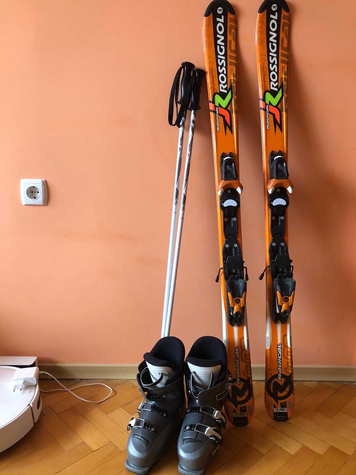 Комплект ски Rossignol, ски обувки Rossignol и щеки