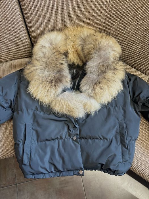 Богат естествен косъм яке