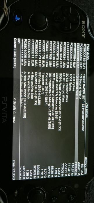 PSVita model PCH1004- 64G