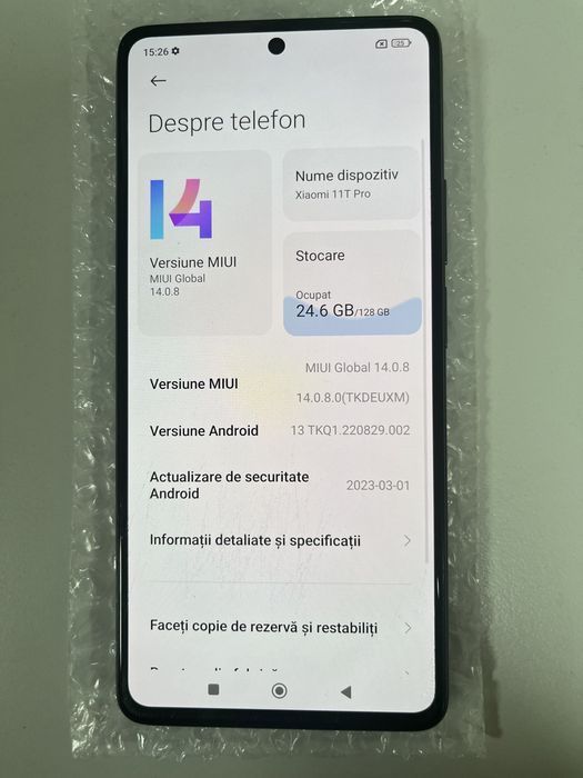 Xiaomi Mi 11T Pro 5G 128GB Black ID-lfe498