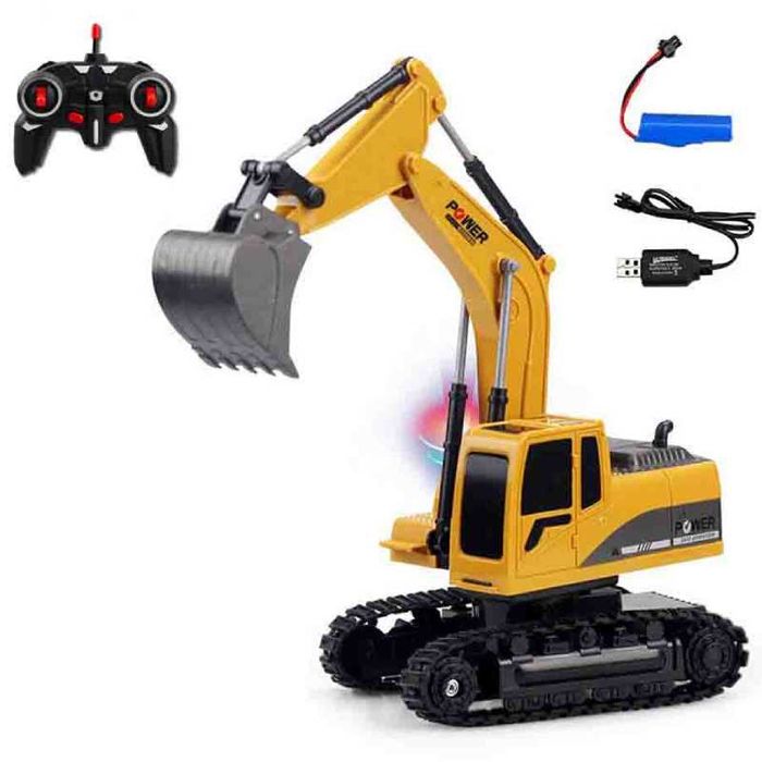 Багер с дистанционно управление 1:16 AiJH, Жълт