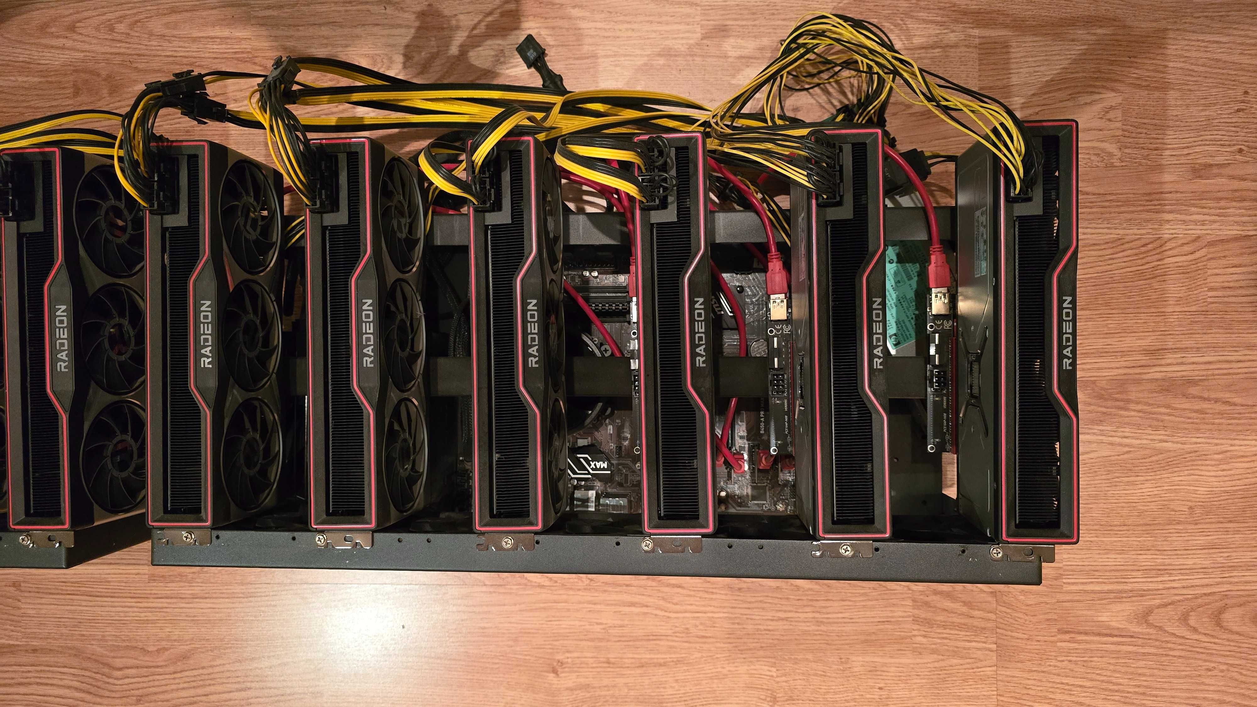 Mining Rig / Майнинг Риг 1.840GHs ETH/25GHs Kaspa AMD Radeon RX 6800XT