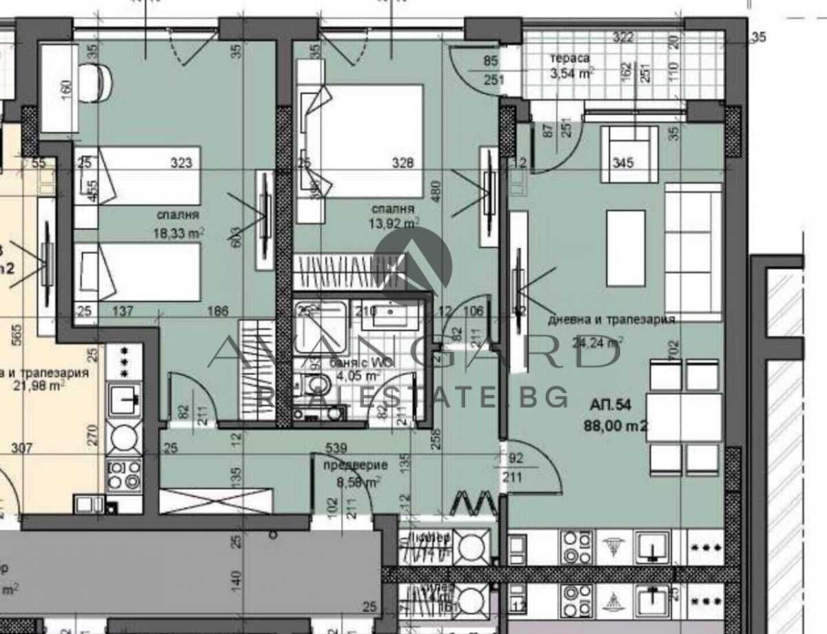 оф.23865 Тристаен апартамент с акт 16/ Тракия