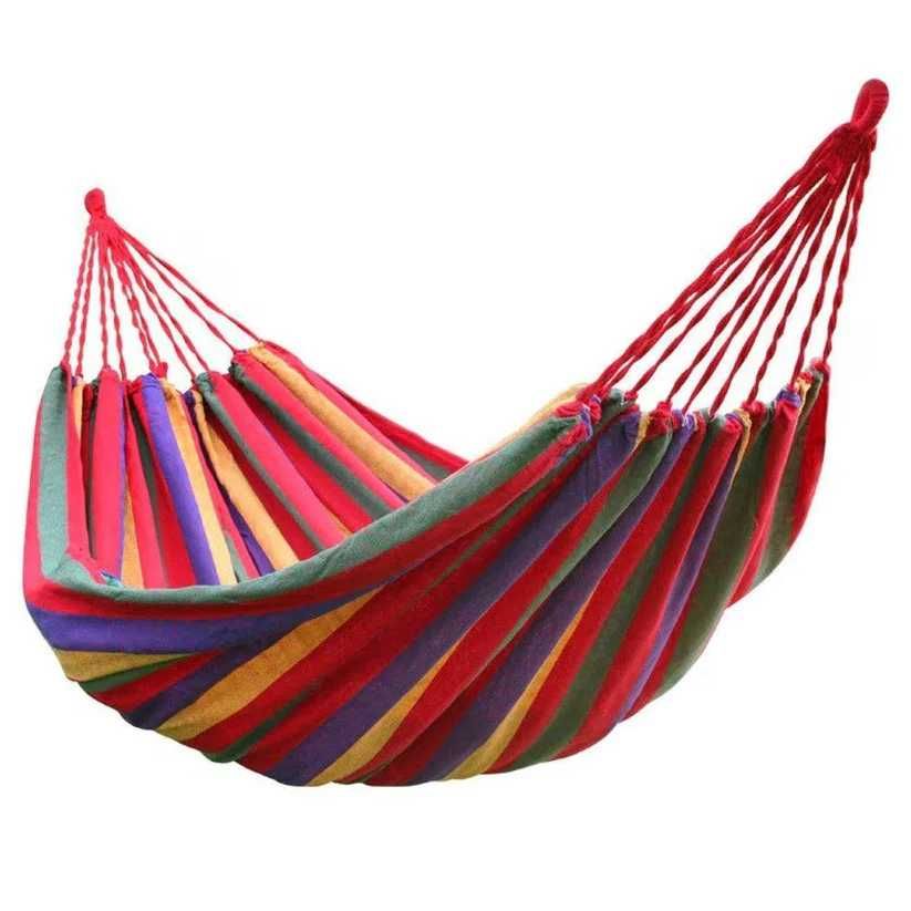 Hamac textil cu geantă de călătorie 200x80cm grădină camping