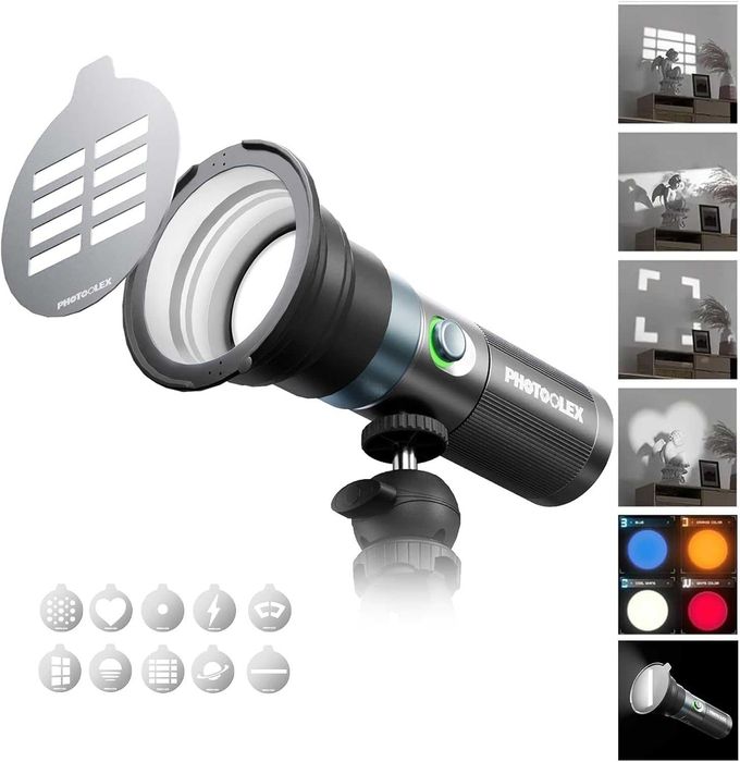 PHOTOOLEX Led RGB Spotlight — Фонарь Flashlight