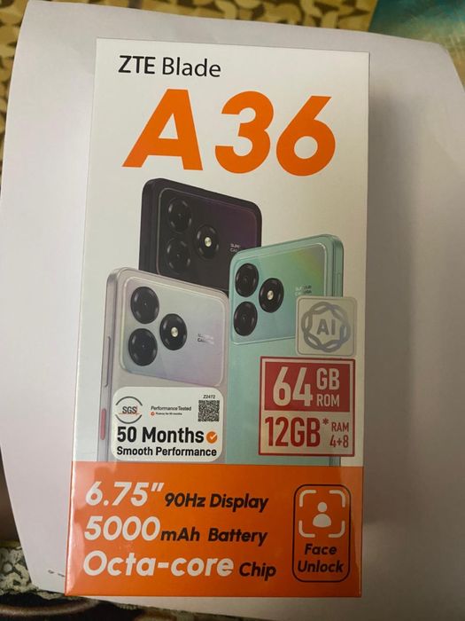 ZTE blade A36, 64гб. Смартфон, телефон