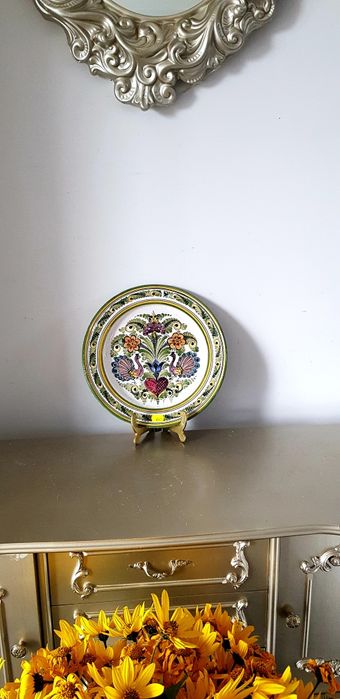 Farfurie/Platou vechi din ceramică italiană glazurata