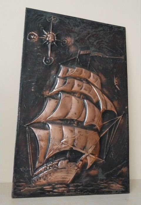 Чеканка Панно Парусник.Союзный.