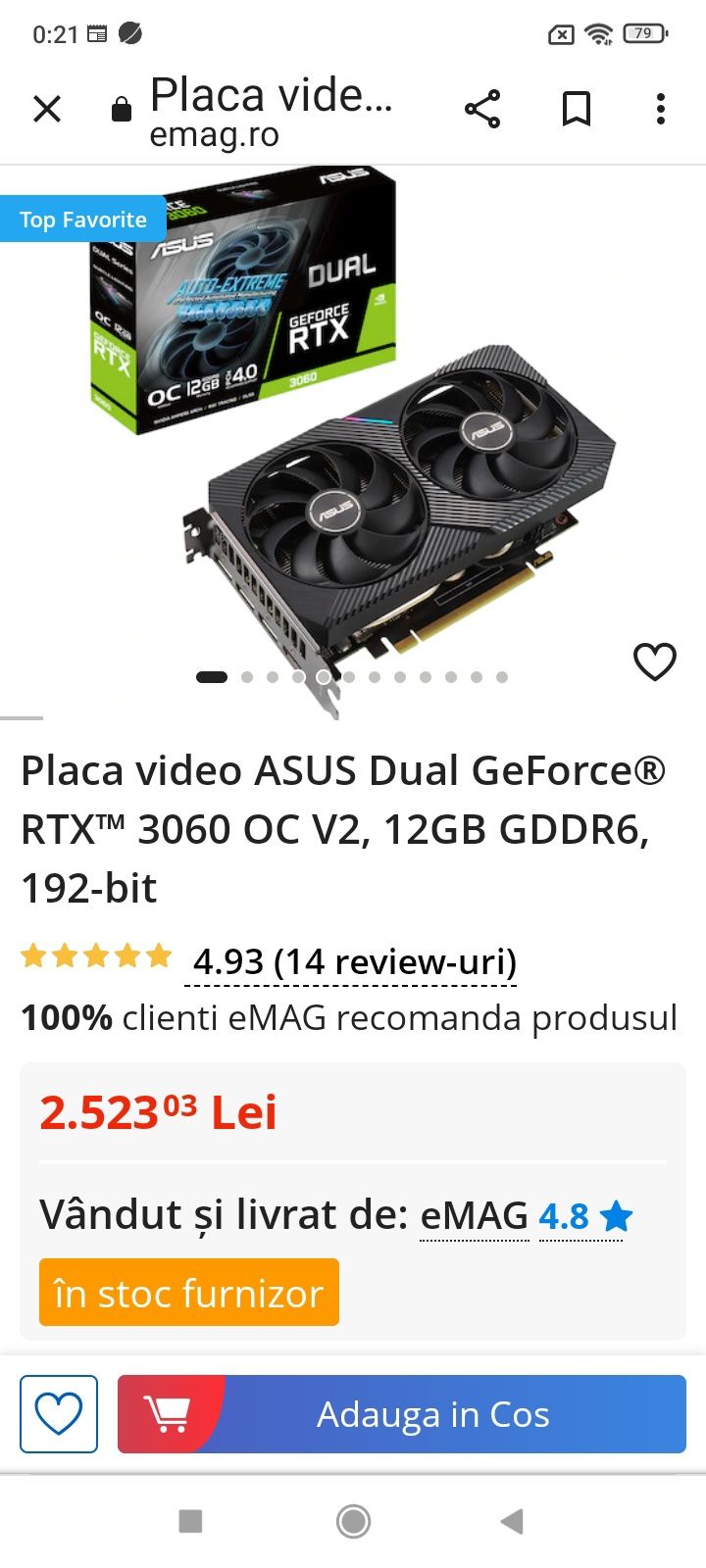 Vând PC Ultra Gaming cu i7 7820x și RTX 3060 12 Gb + periferice