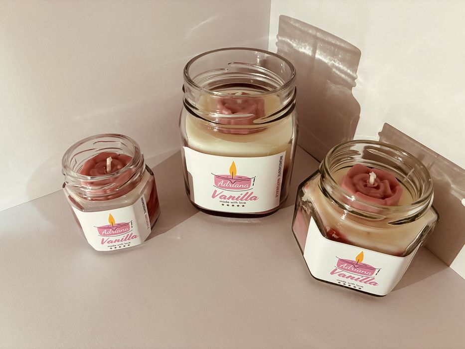 Lumanari parfumate, 100% ceara de soia