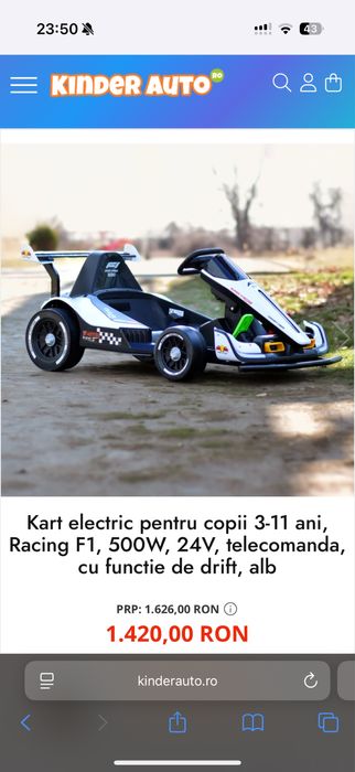 Kart electric copii