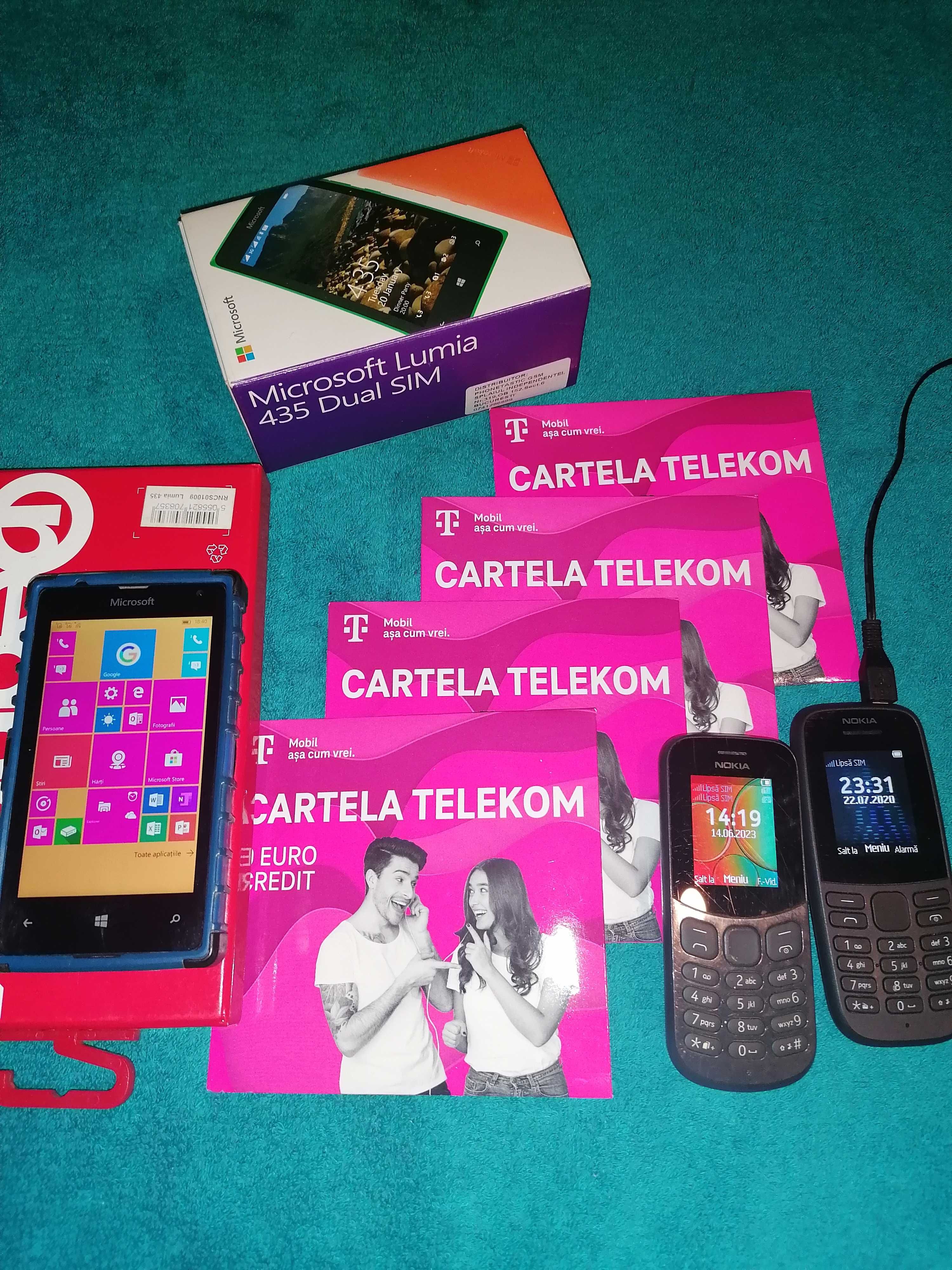 Telefon Smartphone Dual SIM Microsoft 435 Lumia si Nokia