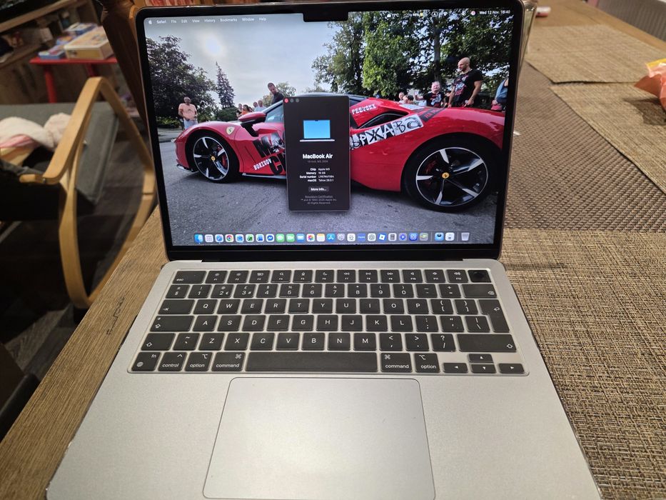 Macbook Air, Apple M3, 16/256 GB