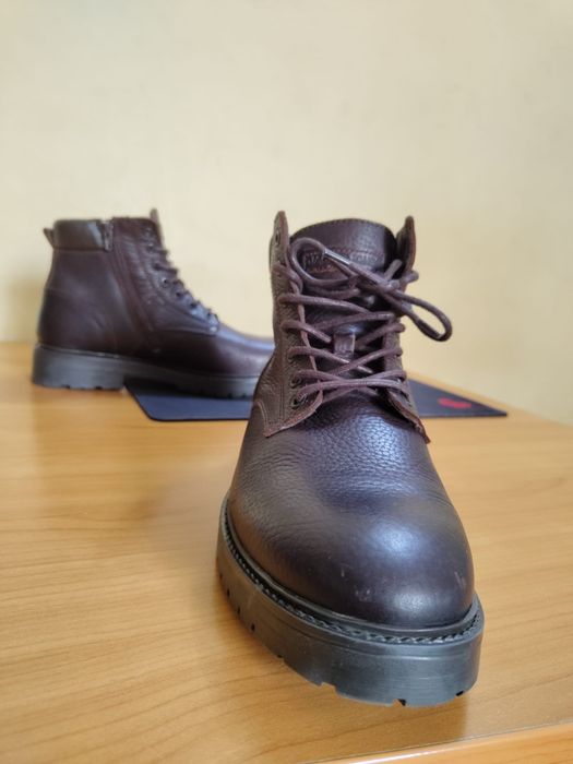 Ghete/bocanci  iarna Jack&Jones piele naturala 100%