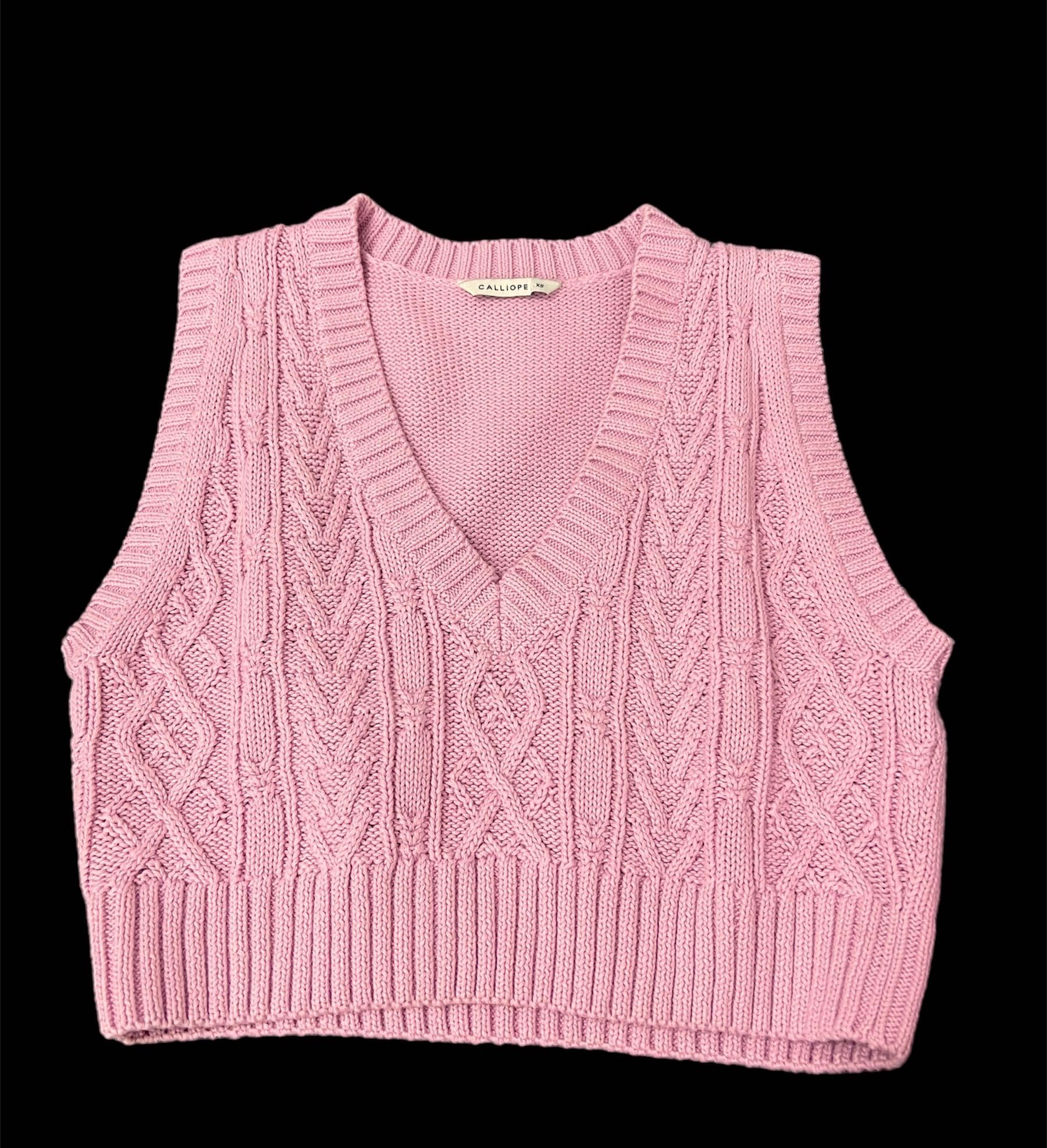 Плетена розова блузка