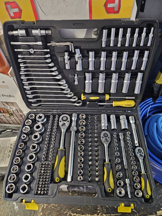 Trusa chei 219 piese.Trusa tubulare XXL.Trusa scule calitate.Noi