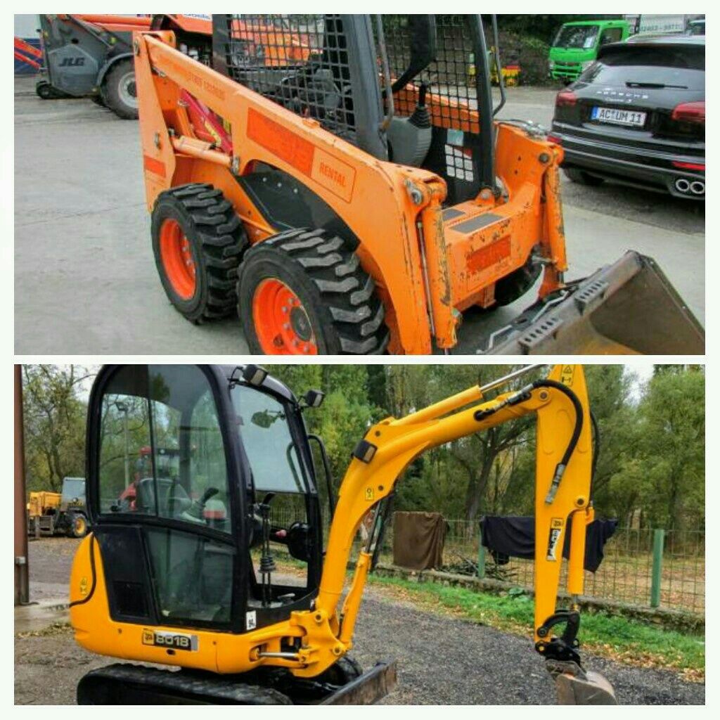 Inchiriat bobcat miniexcavator utilaje basculante buldoexcavator 4cx