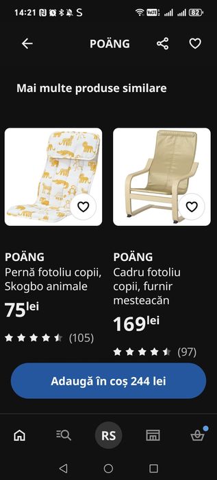 Scaune Ikea Poang copii