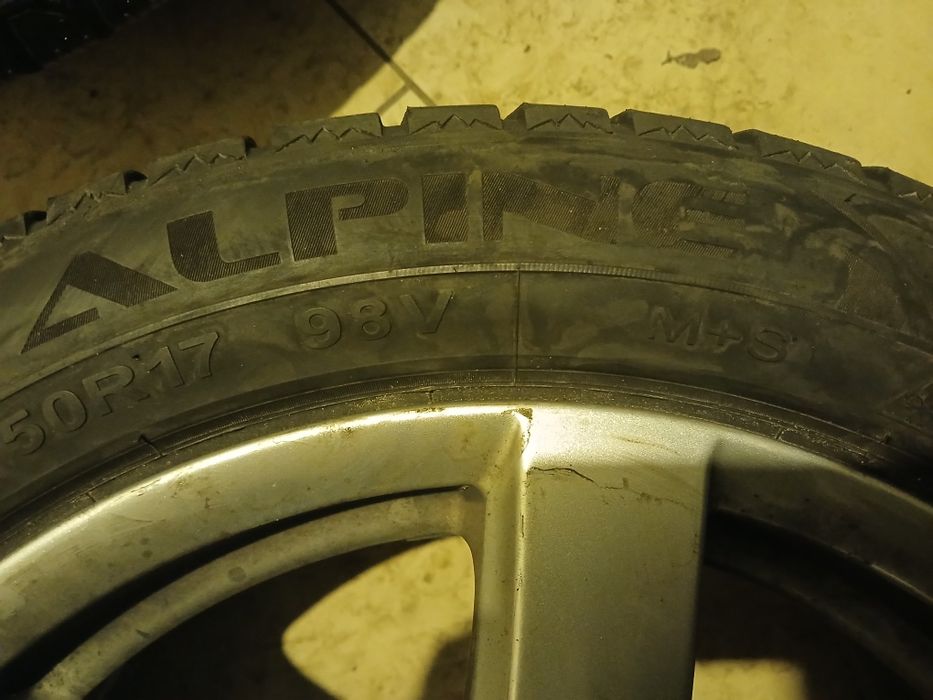 4 jante BMW +cauciucuri ALPINE 225X50X17 dot -2buc 2023 și 2-2024