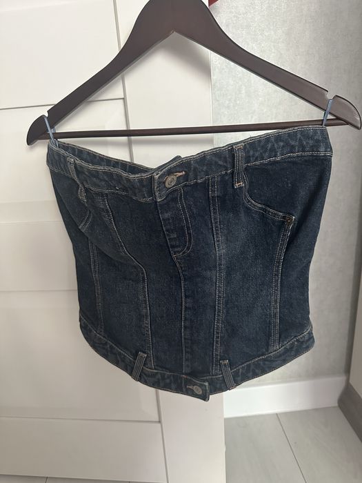 Zara джинсовый корсет